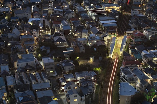 線路の近くの土地