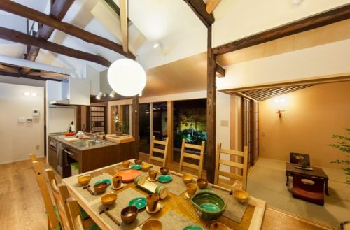 勾配天井の照明