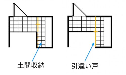 玄関の土間収納